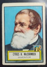 1952 Topps Look 'N See Cyrus McCormick picture