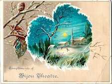 Vintage Bijou Theatre Vaudeville Little Red Riding Hood Victorian Trade Card picture