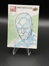 2020-21 Upper Deck Marvel Annual 1/1 Marco Carrillo Auto Sketch Iceman Card picture