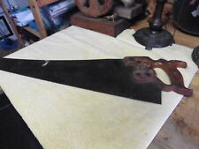 Early 1900’s Disston D8 29” (from end of saw to end of wood) Hand Saw W Etching picture