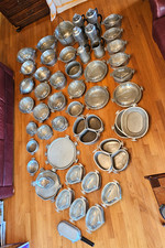 Vintage Guardian Ware Lot of 80 Pieces and 39 Lids Mostly Unused picture