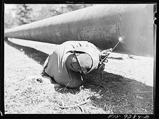 Arkansas Texas Line Gurdon Arkansas 1940s War Emergency Pipeline Worker picture