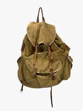 Vintage Military Mountaineering Canvas Rucksack Backpack External Metal Frame picture