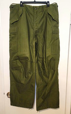Vintage 50s US Army M1951 Field Trousers Regular Large Cargo Pant Conmar Zip NOS picture