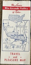 1960s Road Map Guide of Lower Rio Grand Valley of Texas Highways US 83 US 281 picture