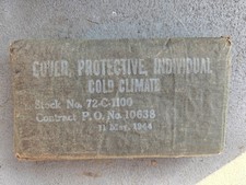 WWII *RARE* Unopened *COLD CLIMATE* 1944 Cape picture