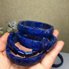 1pcsNatural lapis lazuli Stone Bracelet Brown Gemstone Stretch Bracelet Handmade picture