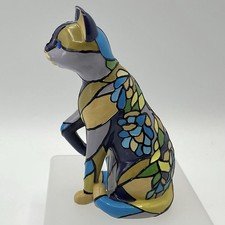 Hamilton Collection Reflections Of Tiffany Wisteria Cat Figurine w/COA picture