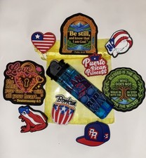 Bundle Puerto Rico Stickers And Charms 10 Pc Mix. FAST SHIPPING IN THE US picture