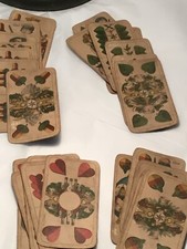 HIGHGRADE Rare Historic 28 Card  Deck  Antique Playing Cards picture