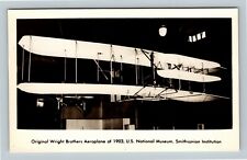 RPPC Wright Brothers Aeroplane Smithsonian Institution Washington DC Postcard picture
