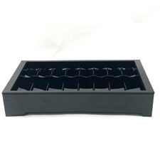 CHANEL Black Makeup Display Tray Organizer 16 Slot Nail Polish Foundation Holder picture