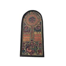 Vintage Ethiopian Orthodox Christian Prayer Icon | Wooden Icon Wall Decor picture