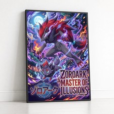 Poster Pokemon - Zoroark Master Of Illusions Zorua Zoroark Ultra-HD Art Print picture