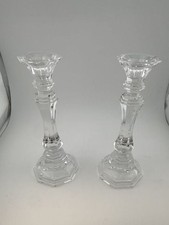 Pair Of Wedgewood Crystal Candlestick Holders 7