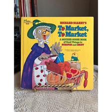 1979 Richard Scarry's To Market, To Market Scratch & Sniff Book, Vintage Golden picture
