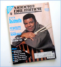 MODERN DRUMMER - Oct 1989 - JACK DeJOHNETTE + Pat Mastelotto & Richard Bailey picture
