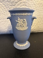 Mullingar Pewter Blue Jasperware Style Vase – Neoclassical picture