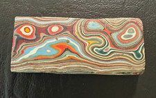 Vibrant Fordite Specimen Piece Detroit Agate Motor City Paint Slag Rough  2 Inch picture