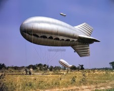 1942 Parris Island SC Barrage Balloon WWII 8x10 Photo Print HT4136114 picture