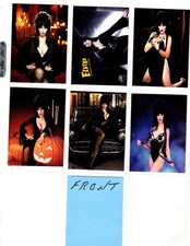 ELVIRA   CUSTOM  NOVELTY TRADING CARD 6 CARDS   SET picture