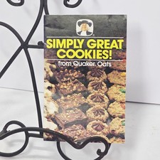 Vintage 1983 Quaker Oats Simply Great Cookies Advertising Recipe Book picture