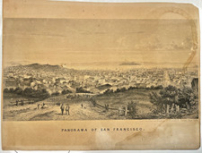 1864 Original Print San Francisco & Bay by Charles Magnus NY picture