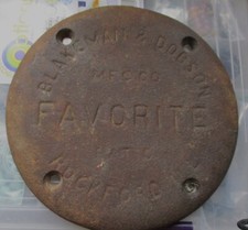 Antique Blakeman & Dobson FAVORITE butter churn sign, circa 1890-1920 picture