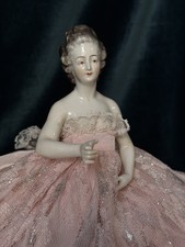 German Porcelain 5” Half Doll with Arms Extended Away by Dressel and Kister picture