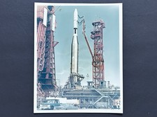 1964 NASA TRW USAF “Atlas Agena Rocket on Launch Pad” #95413-64 Photograph picture