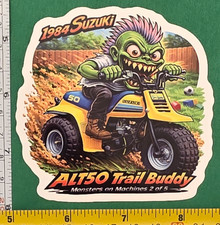 1984 Suzuki ALT50 Trail Buddy ATV 9x9cm Durable Die-Cut Vinyl Sticker 2 of 5 picture