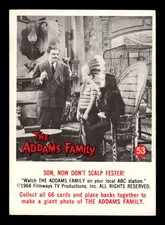 1964 Donruss The Addams Family #53 Son, Now Don't Scalp Fester picture