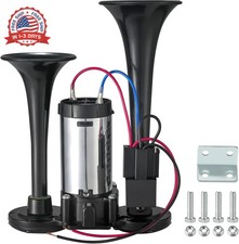 12V 120dB Air Horn Dual Trumpets, Super Loud Electric Train Horn Kit wi picture