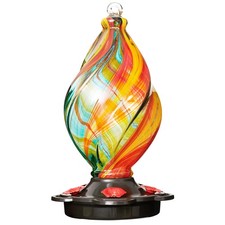 LUJII Ice Cream Shaped Spiral Hummingbird Feeder for Outdoors Hanging, Hand B... picture