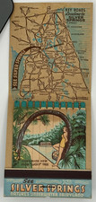 Rare Giant Feature Matchbook Silver Springs Florida Underwater Fairyland Vintage picture