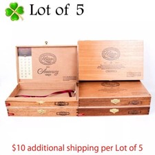 Lot of 5 Padron Exclusivo Empty Wood Cigar Box 10.75