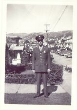 Vintage Old 1940's WWII Era Photo of Man Soldier in Uniform OAKLAND California  picture