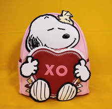 Loungefly Peanuts Snoopy & Woodstock Valentine's Day Heart Letter Mini Backpack picture