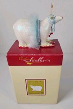 Mackenzie Childs Patience Brewster Dept 56 Krinkles Pandora Polar Bear Ornament picture