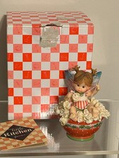 ENESCO 2006 My Little Kitchen Fairies Stringing Popcorn Holiday Fairy Figurine picture