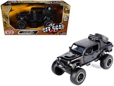 2021 Jeep Gladiator Rubicon Off-Road Pickup Truck Black with Matt Black Top 