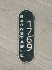 Antique Vintage Barnstable Mass. Bicycle Bike License Plate 1769 Masschusetts MA picture