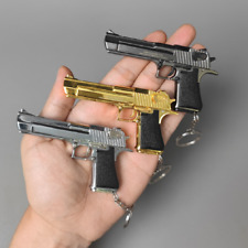 Metal Gun Keychain,Mini 1:3 Desert Eagle Keychain Children's Day Gift for Son picture