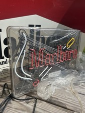 90s VINTAGE Marlboro Neon Sign Light Tobacco Advertising Cigarette RARE picture