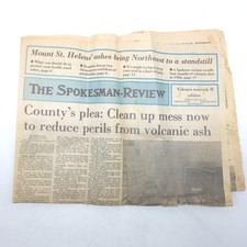 1980 Mount St. Helens Eruption Newspaper Spokane Review Souvenir Edition VG picture
