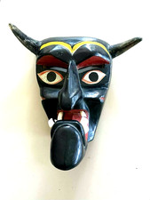Vintage Victoriano Salgado Mexican Michoacan Uruapan DIABLO DEVIL MASK picture