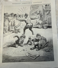 Vintage Herbert Johnson's Cartoon mid-century picture