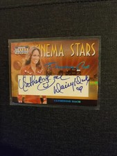 2007 Donruss Americana Catherine Bach Cinema Stars Auto 09/50 Daisy Duke Signed picture