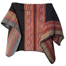 Vintage Bolivian Manta (Aguayo) – Handwoven Wool Textile from Chayanta, Potosí | picture