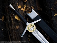 Witcher 3 New Ring Sword of Geralt Handmade Aerondight Scabbard Christmas Gift picture
